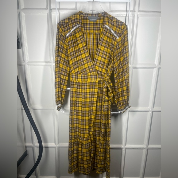 Anthropologie Dalton Wrap Maxi Dress - Sz - Picture 4 of 13